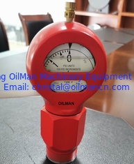 Type D Model 7 modderpompdrukmeter 2"LPT Fig.1502 Mannelijke aansluiting 0-6000 psi